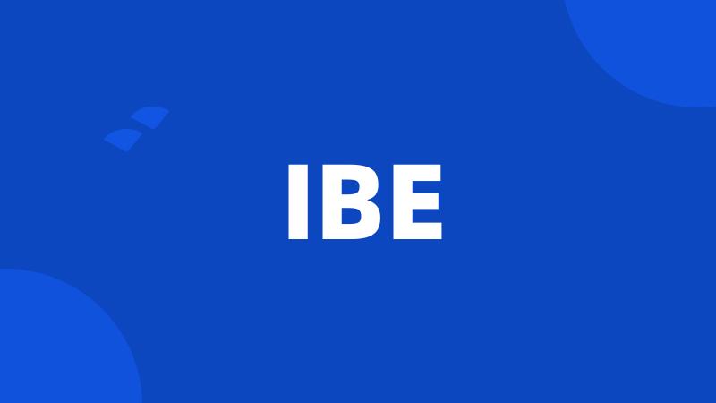 IBE