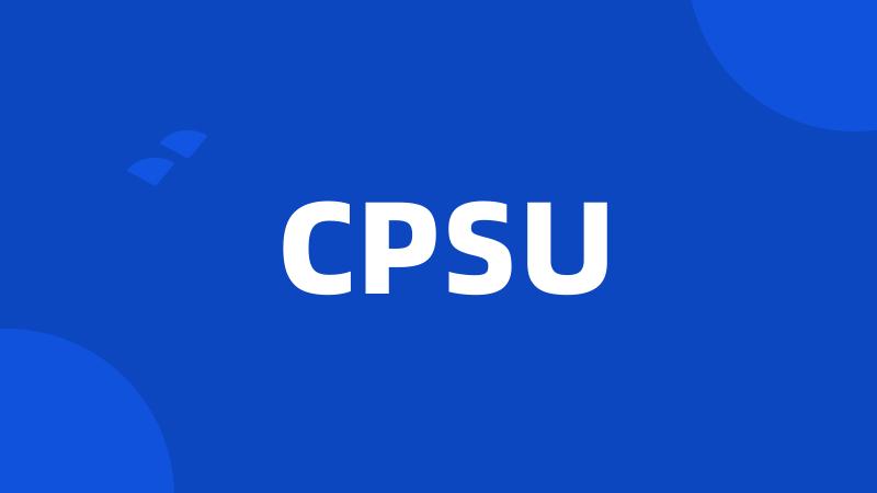 CPSU