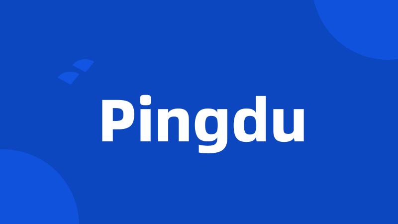 Pingdu