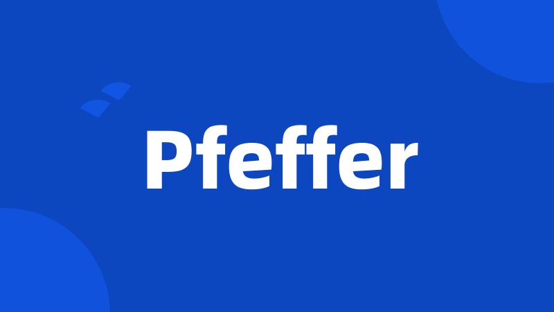 Pfeffer