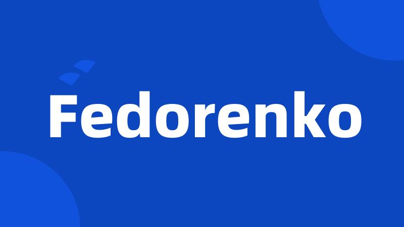 Fedorenko