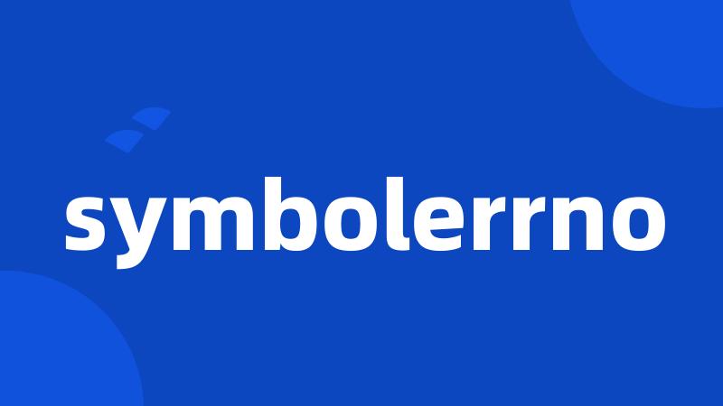 symbolerrno