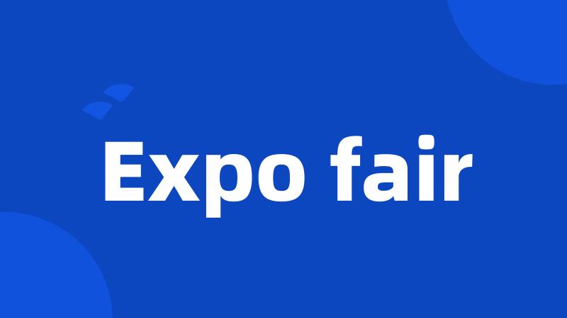 Expo fair