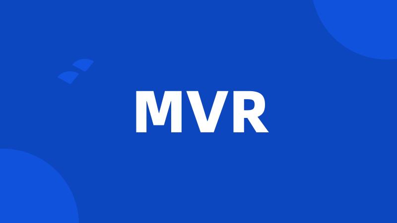 MVR