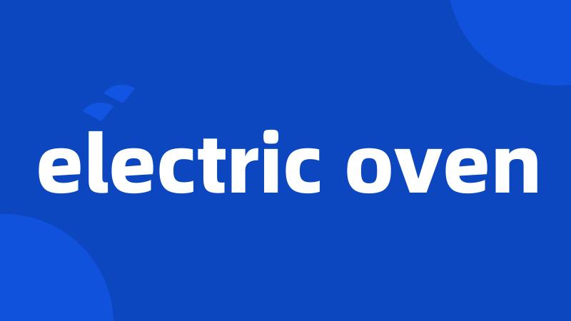 electric oven