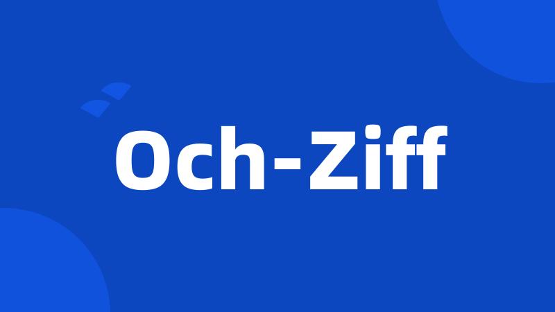 Och-Ziff