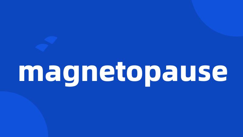 magnetopause