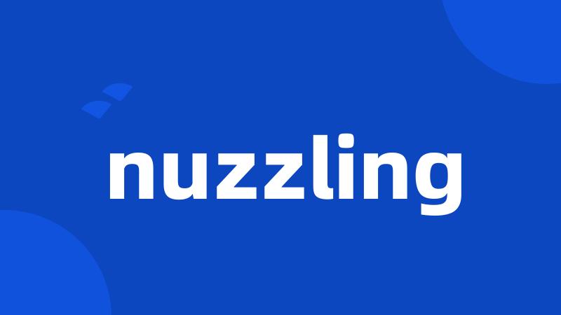 nuzzling