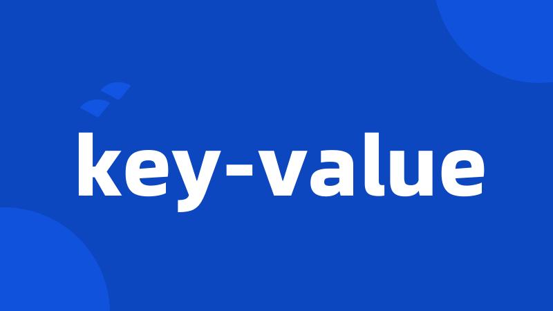 key-value