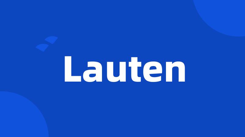 Lauten