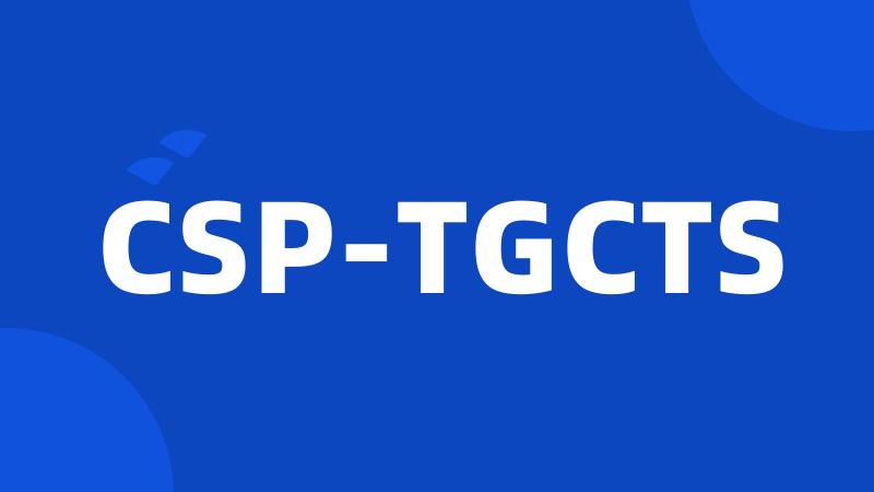 CSP-TGCTS