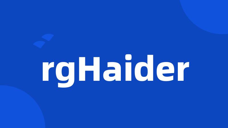 rgHaider