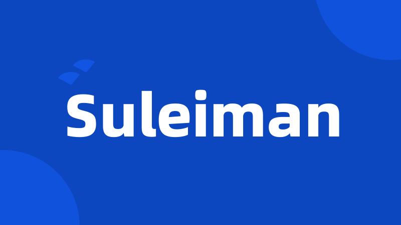 Suleiman