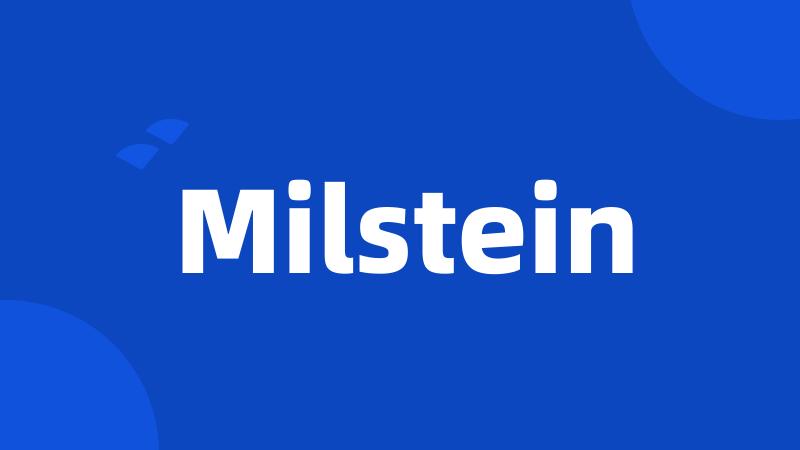 Milstein