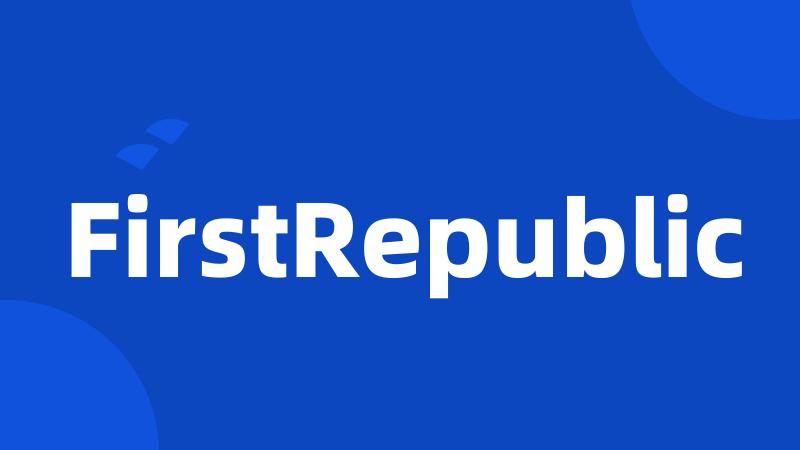 FirstRepublic