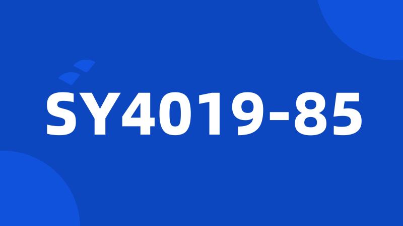 SY4019-85