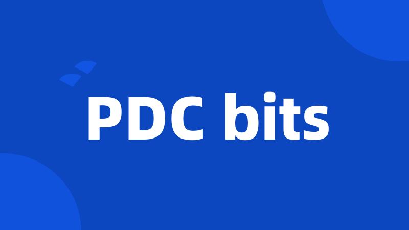 PDC bits