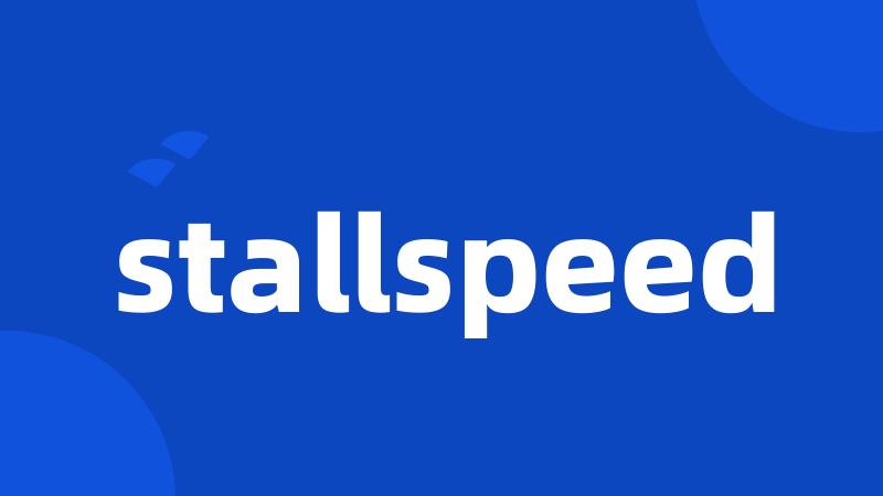 stallspeed