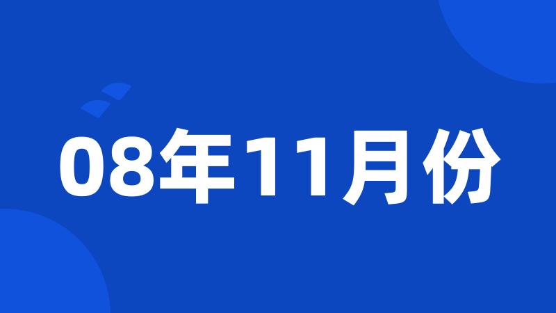 08年11月份