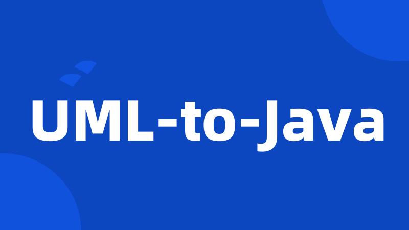 UML-to-Java