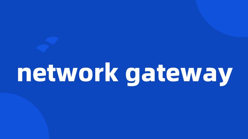 network gateway