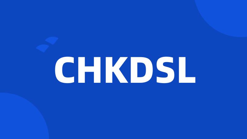 CHKDSL