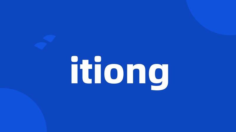 itiong