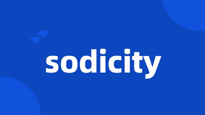 sodicity