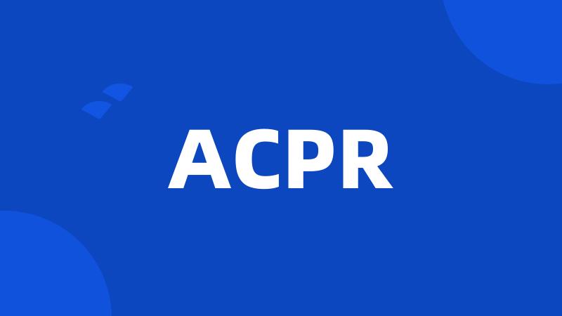 ACPR