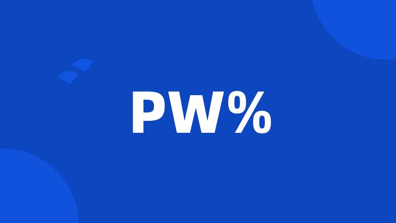 PW%