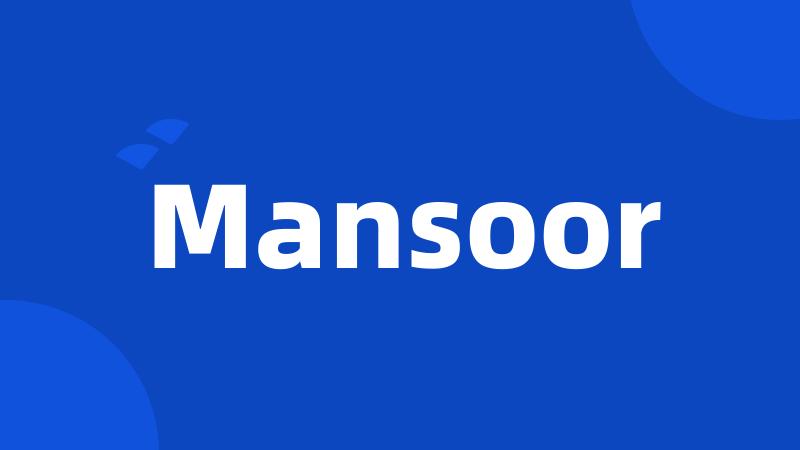 Mansoor