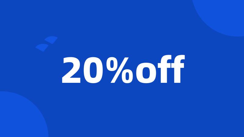 20%off