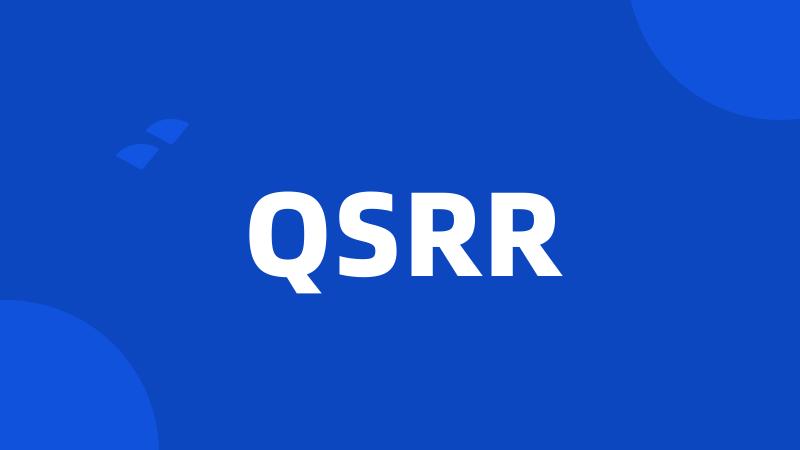 QSRR
