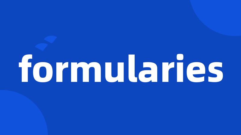 formularies