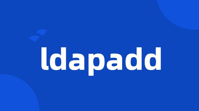 ldapadd