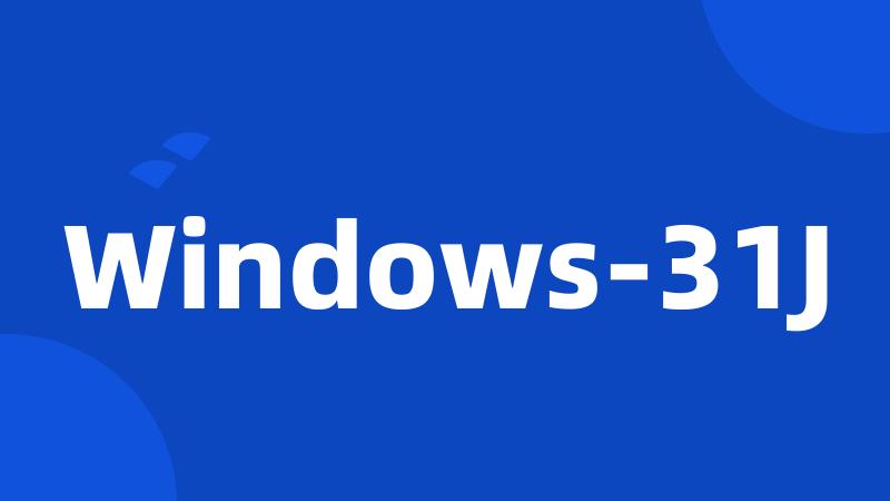 Windows-31J