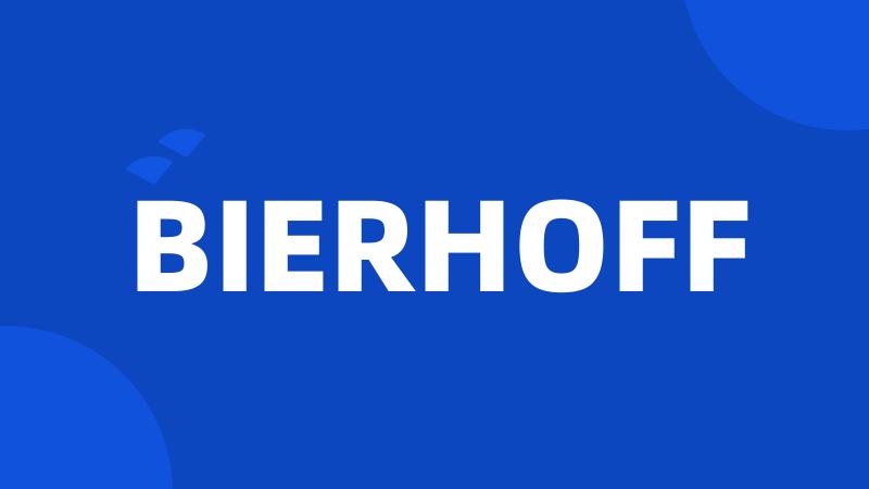 BIERHOFF
