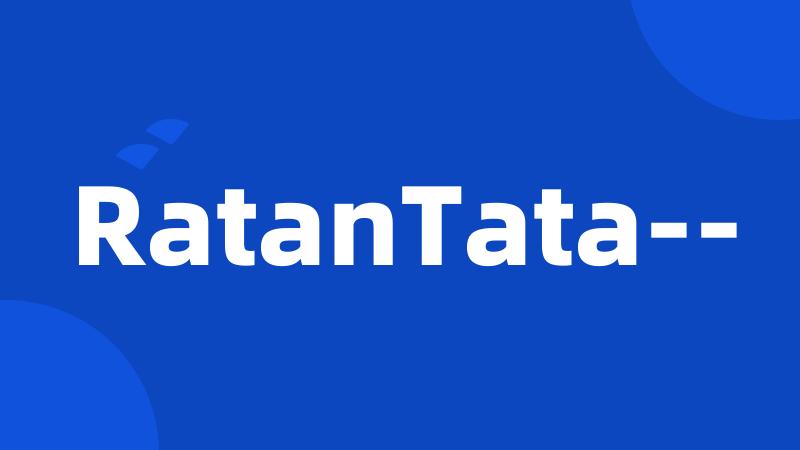 RatanTata--