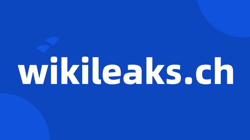 wikileaks.ch