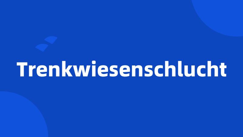 Trenkwiesenschlucht