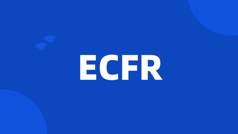 ECFR