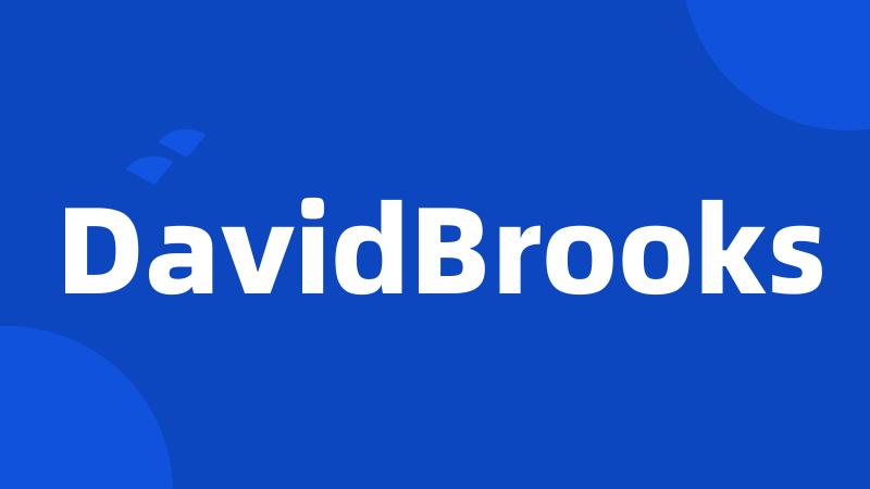 DavidBrooks