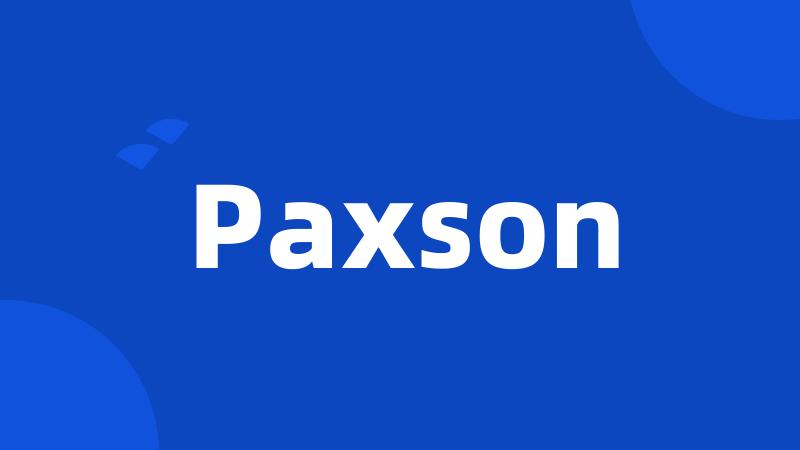 Paxson