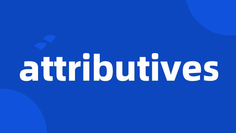 attributives