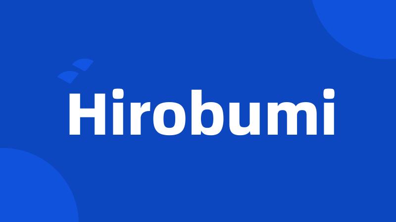 Hirobumi