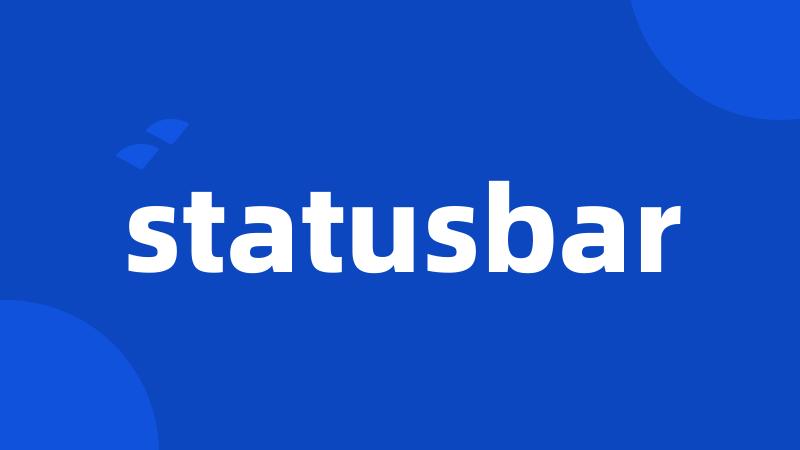 statusbar