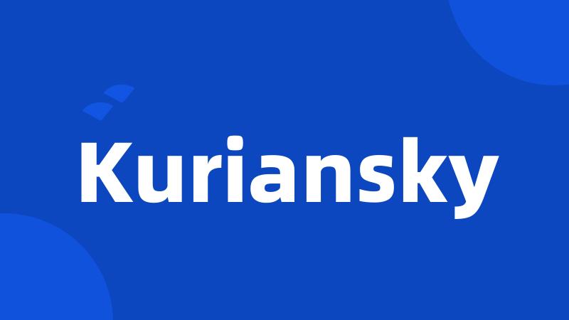 Kuriansky