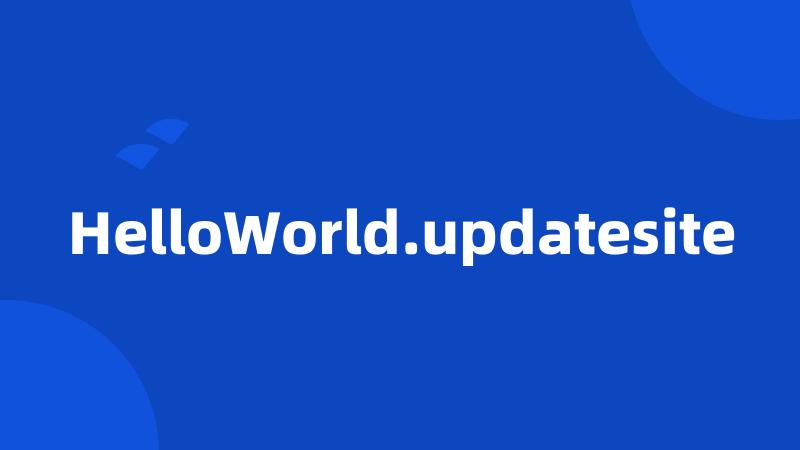 HelloWorld.updatesite