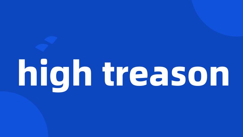 high treason