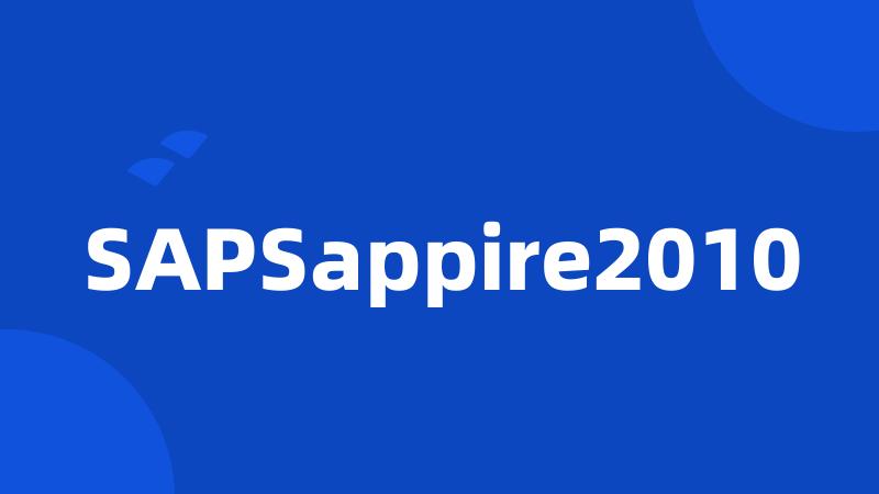 SAPSappire2010